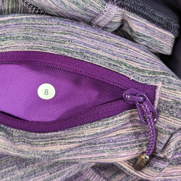 Lululemon Speed Tight Space Dye Camo‎ Tender Violet Black Grape 8 - Picture 4 of 4